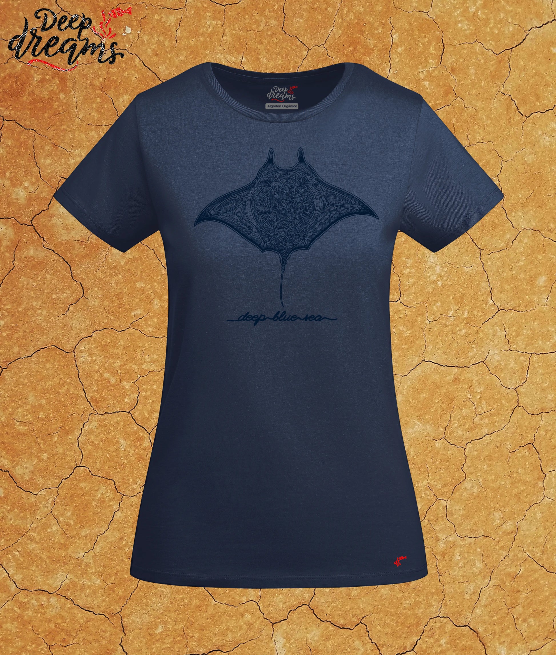 Camiseta mujer original manta gigante denim