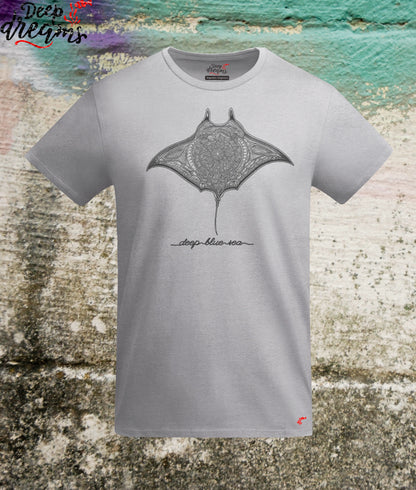 Camiseta hombre original manta gigante gris