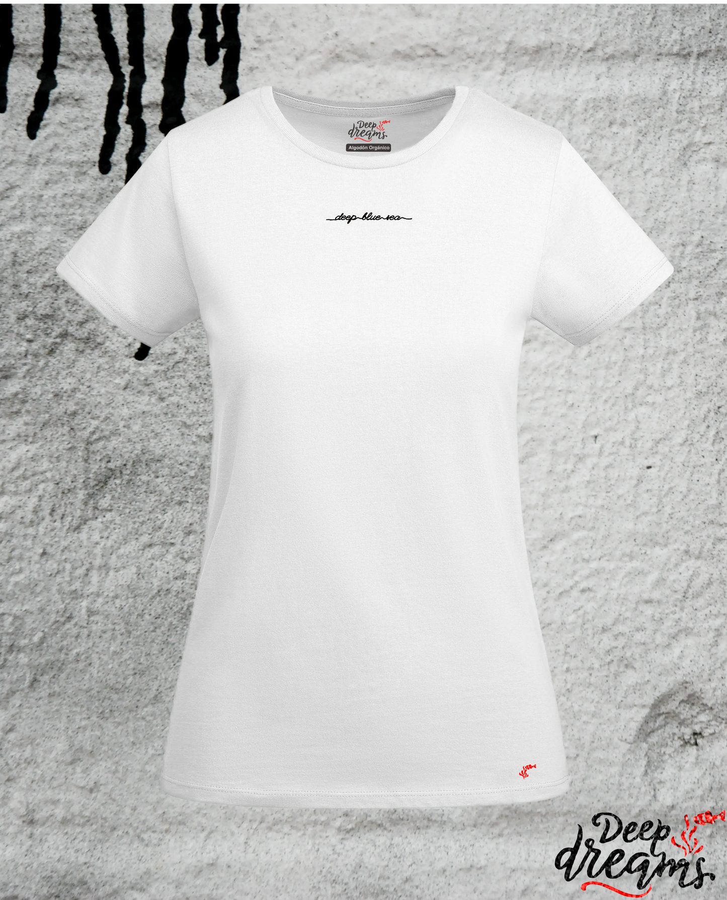 Camiseta para mujer de algodón orgánico tiburón martillo