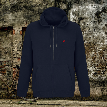 Sudadera con cremallera unisex deep dreams marino