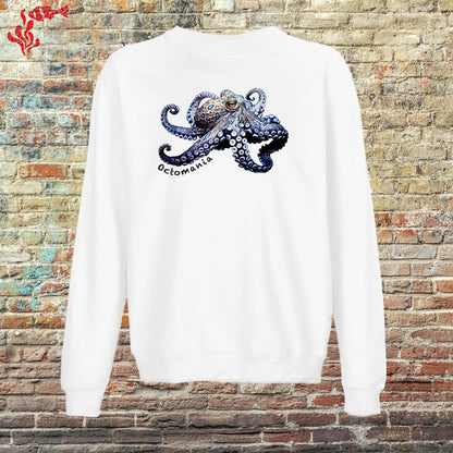 sudadera blanca pulpo anillos azules