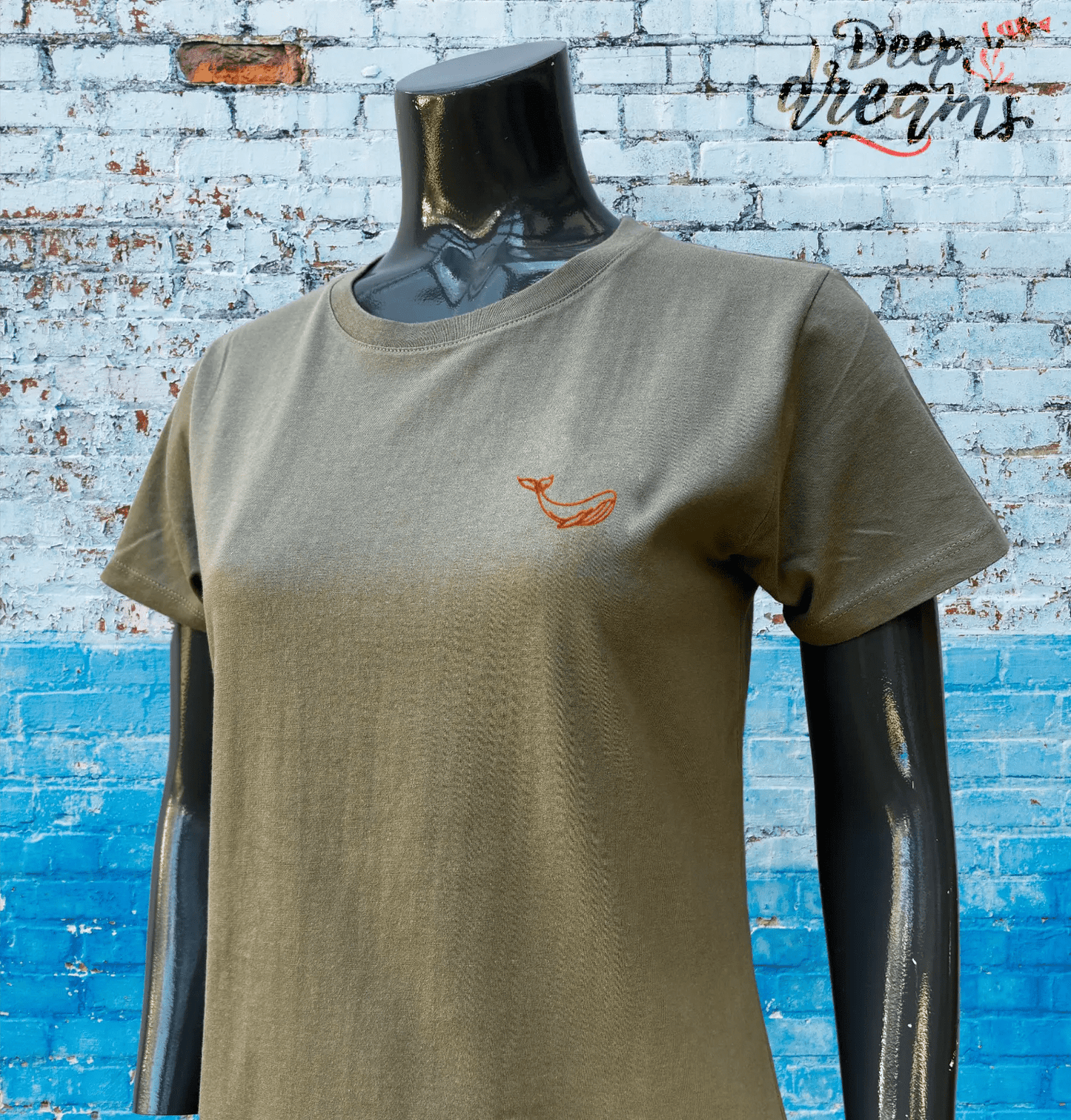 Camiseta Bordada Mujer Ballena - DeepDreams