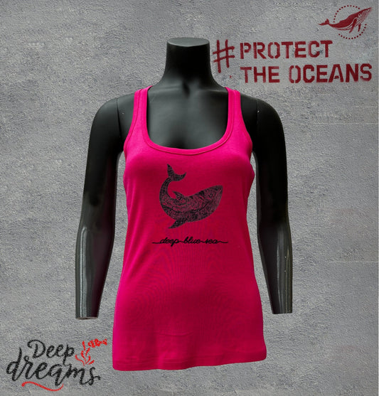 Camiseta de tirantes chica Ballena - DeepDreams