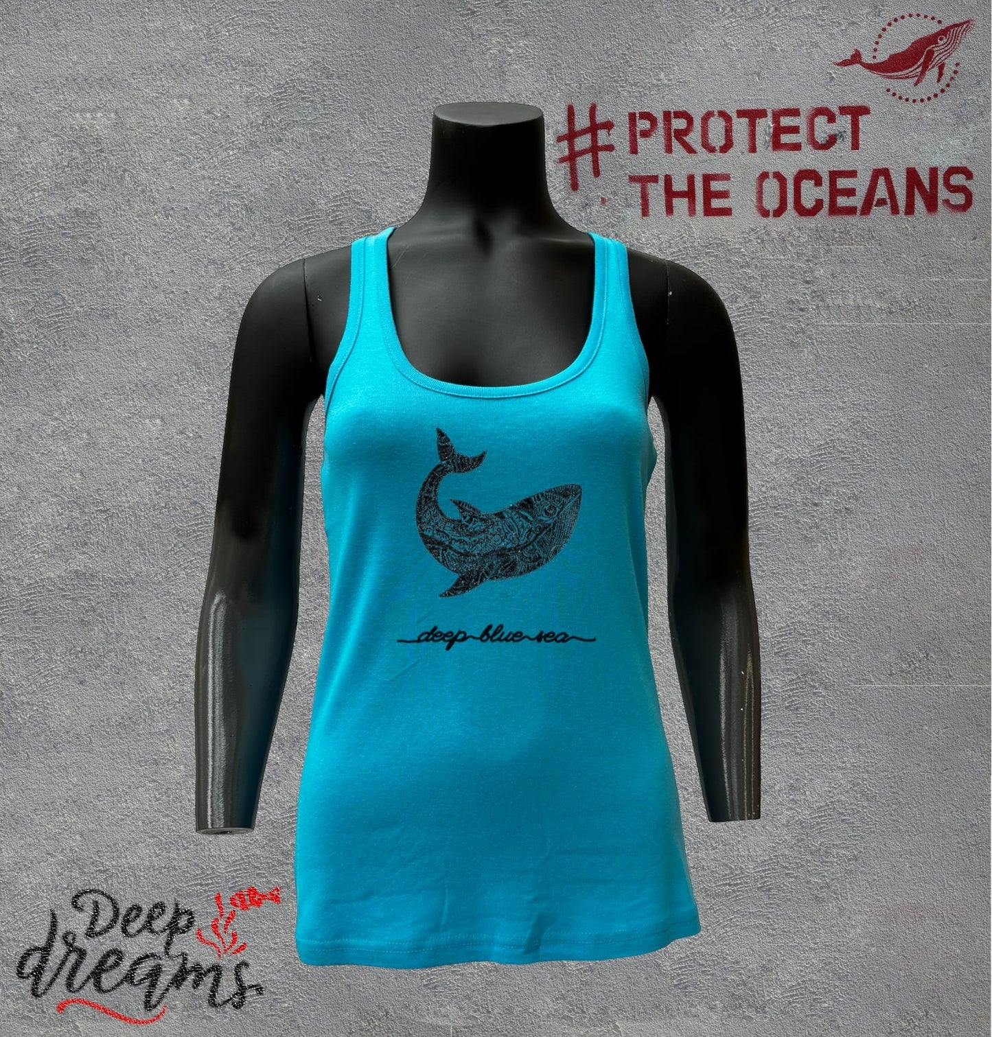 Camiseta de tirantes chica Ballena - DeepDreams