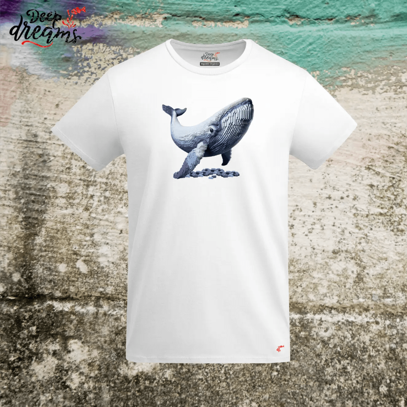 Camiseta Hombre Ballena - DeepDreams