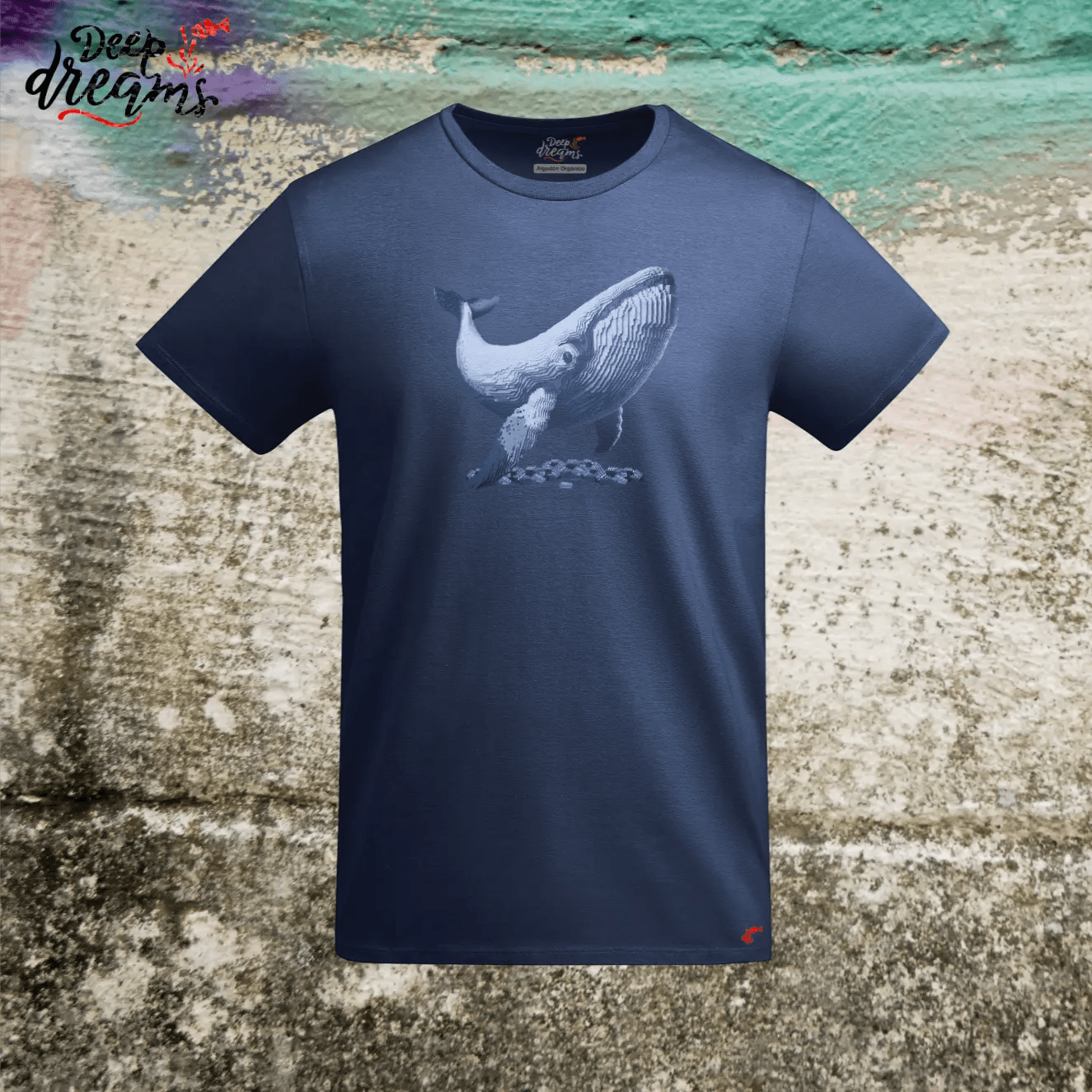 Camiseta Hombre Ballena - DeepDreams