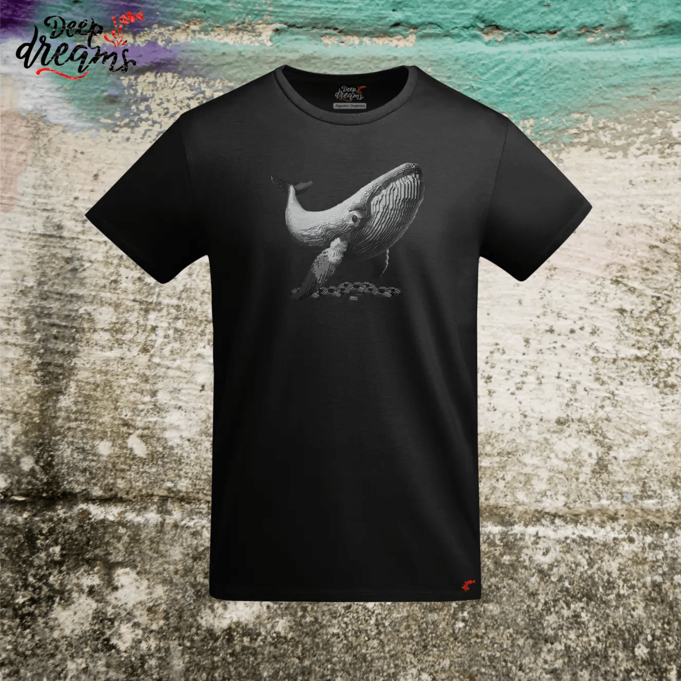 Camiseta Hombre Ballena - DeepDreams