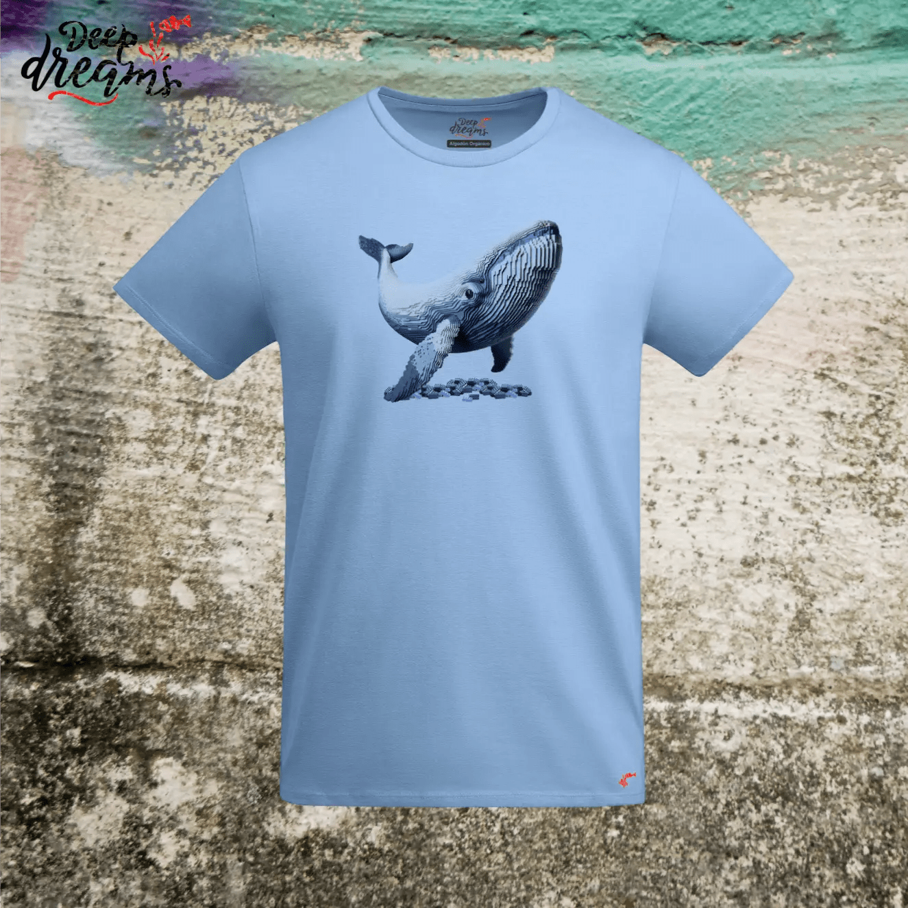 Camiseta Hombre Ballena - DeepDreams