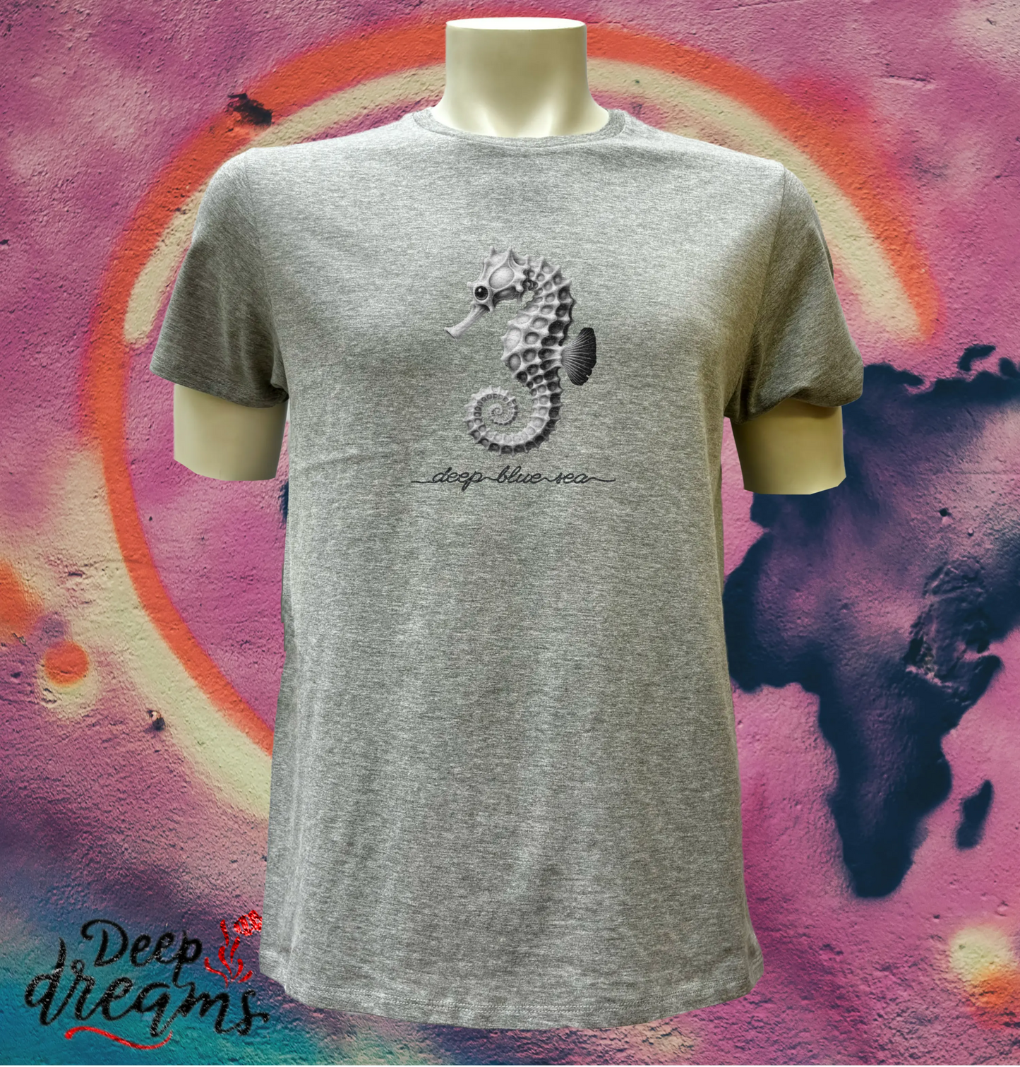 Camiseta Hombre Caballito de Mar - DeepDreams