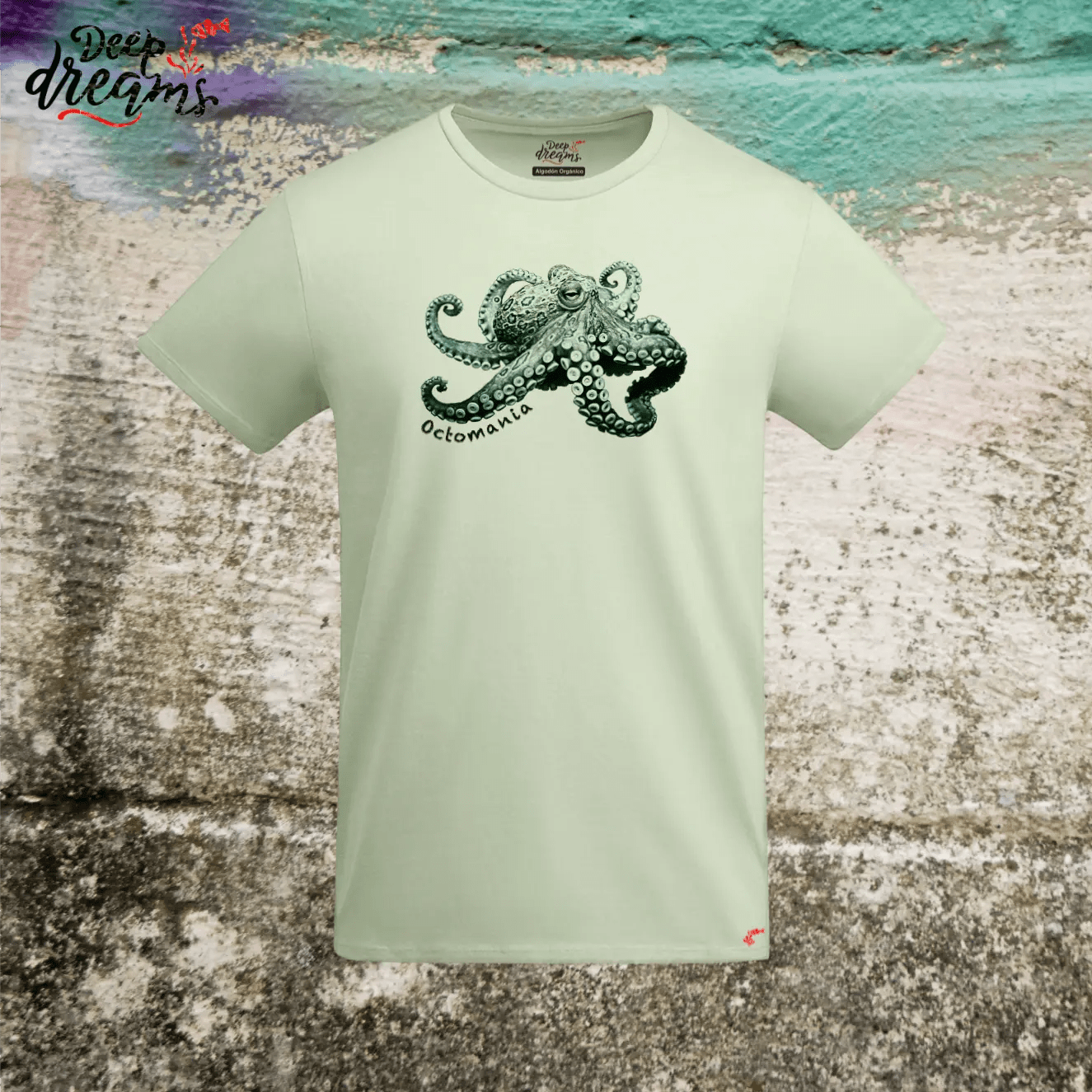 Camiseta Hombre pulpo anillos azules - DeepDreams