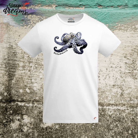 Camiseta Hombre pulpo anillos azules - DeepDreams