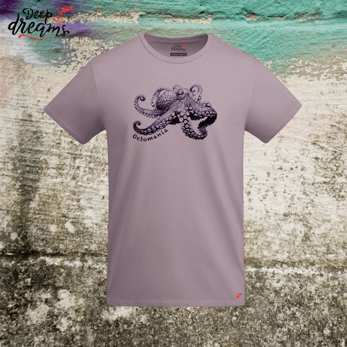 Camiseta Hombre pulpo anillos azules - DeepDreams