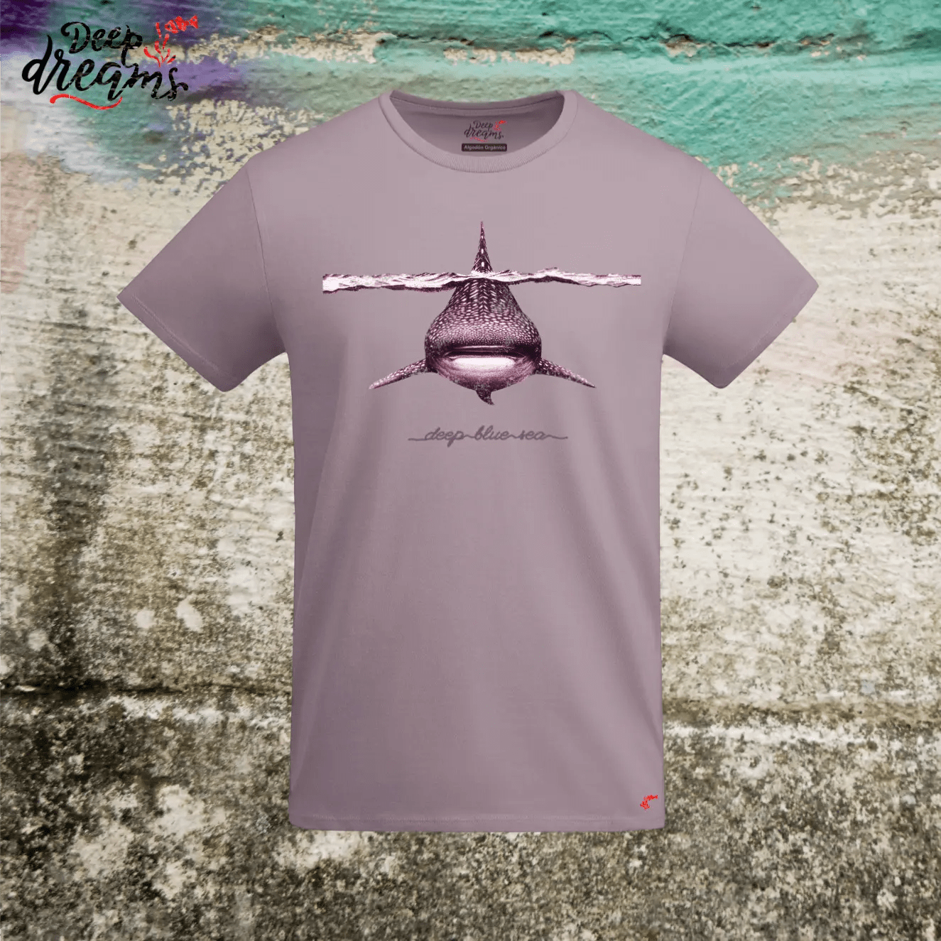 Camiseta Hombre Tiburón Ballena - DeepDreams