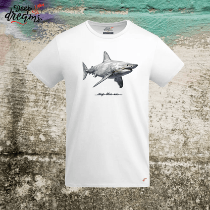 Camiseta Hombre Tiburón Blanco - DeepDreams