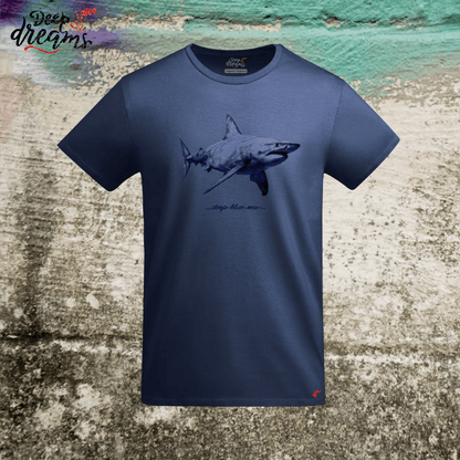 Camiseta Hombre Tiburón Blanco - DeepDreams