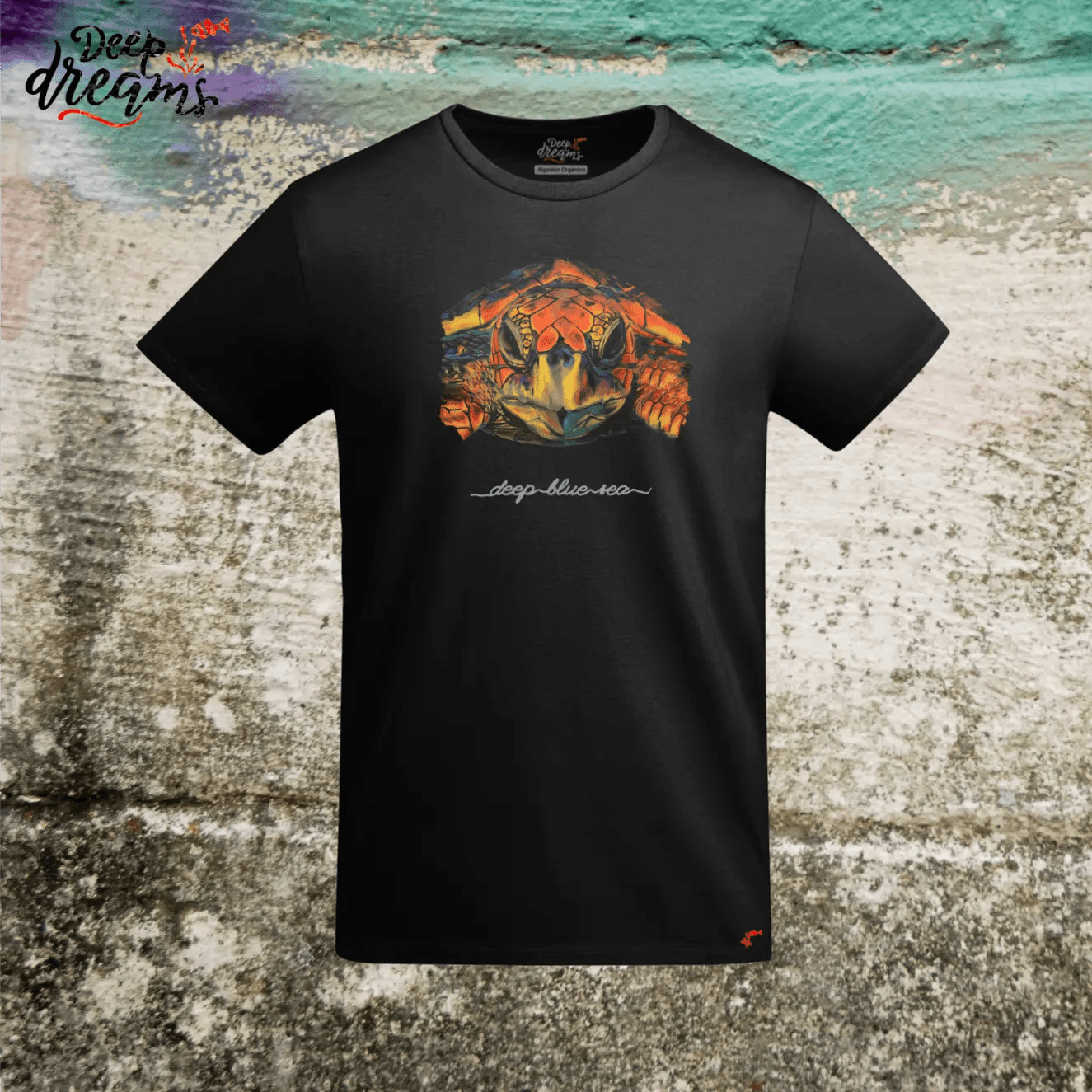 Camiseta Hombre Tortuga - DeepDreams