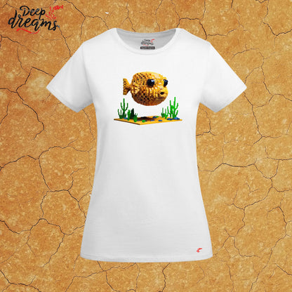 Camiseta Mujer Pez Globo - DeepDreams