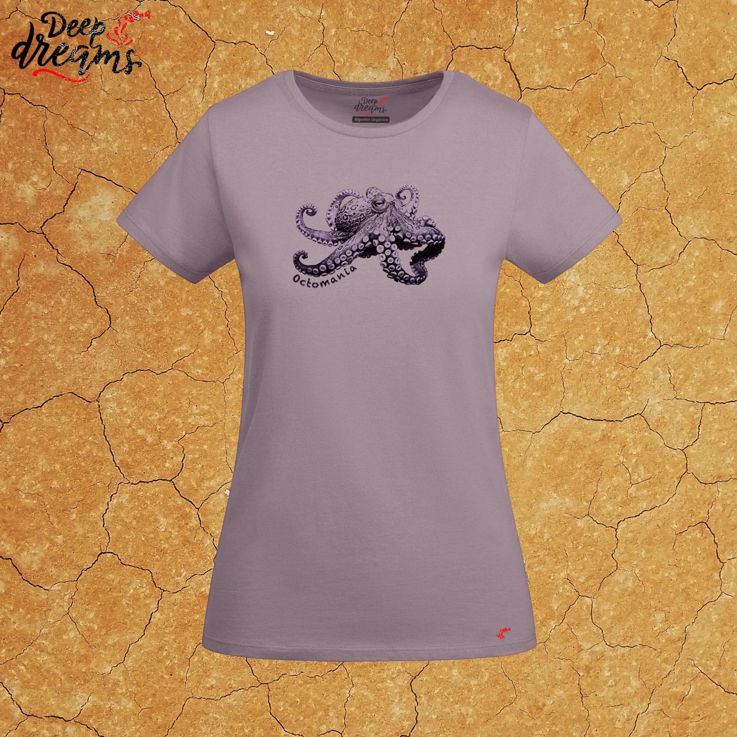 Camiseta Mujer Pulpo Anillos Azules - DeepDreams