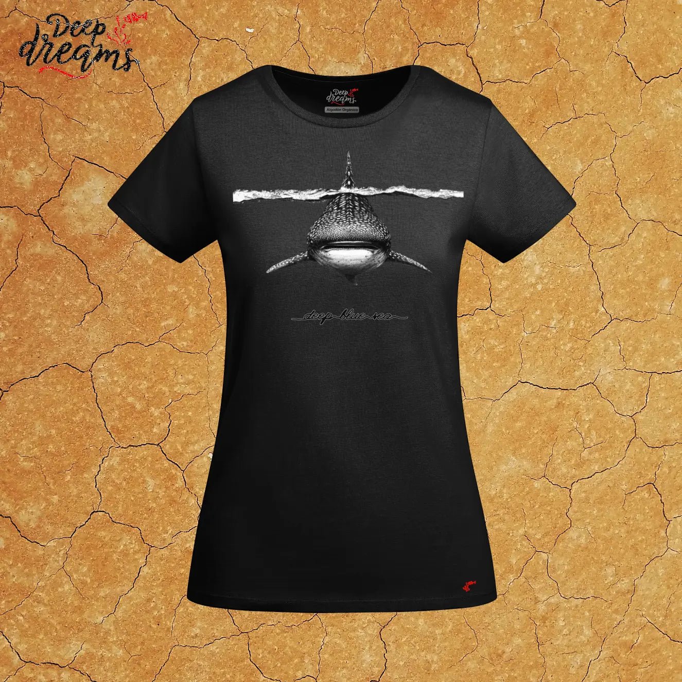 Camiseta Mujer Tiburón Ballena - DeepDreams