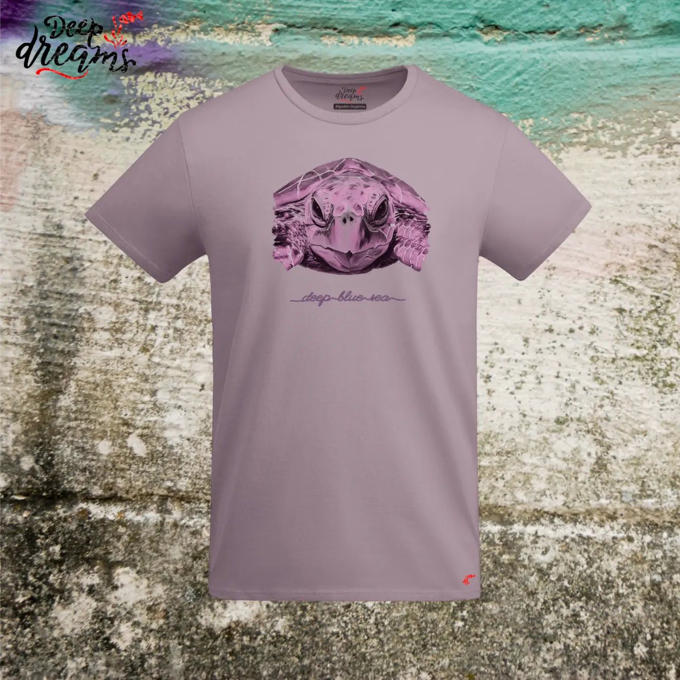 camiseta hombre original tortuga lavanda