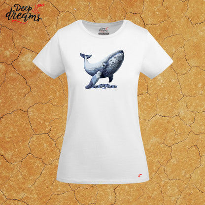 camiseta original mujer ballena blanca