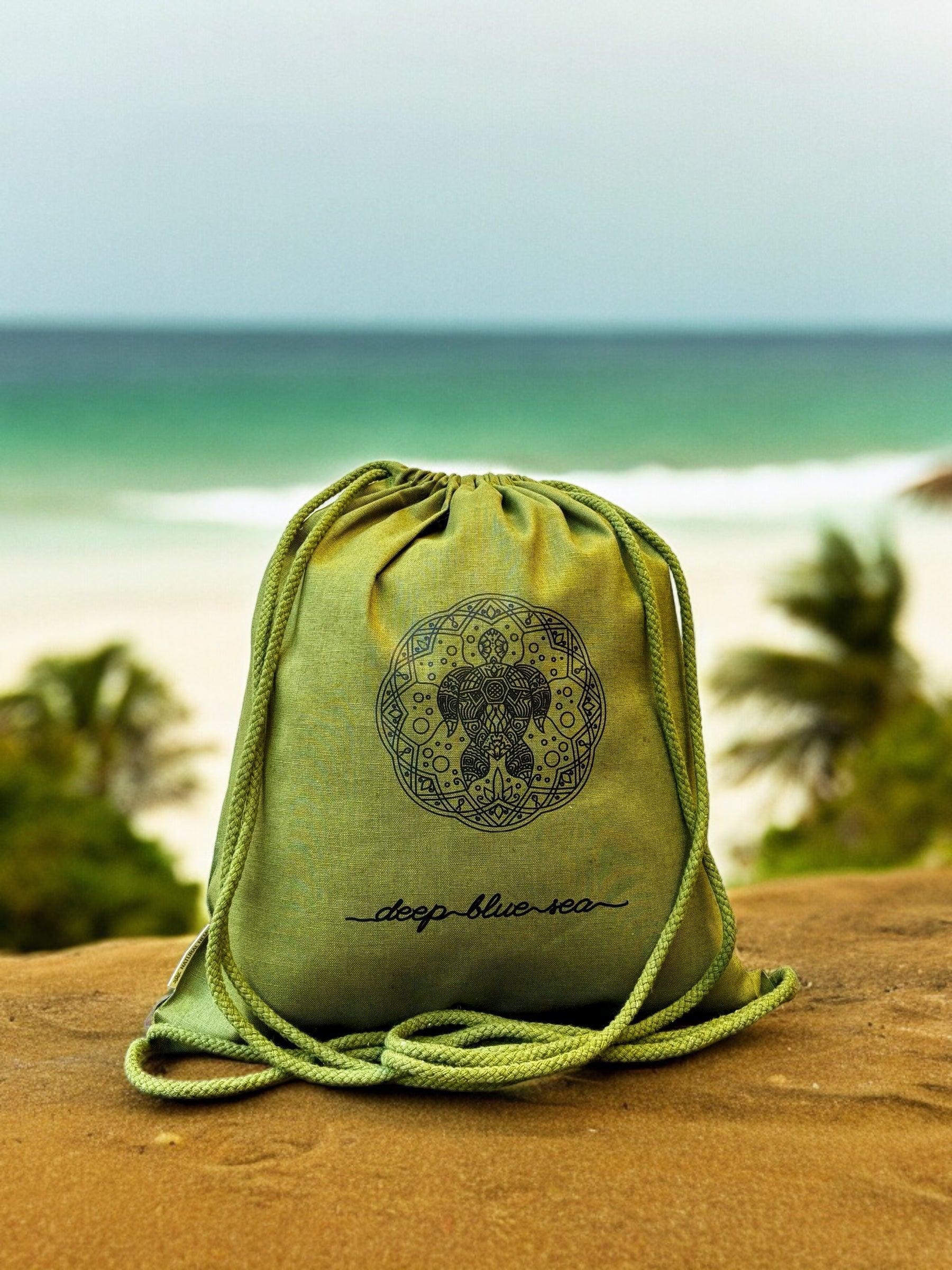 Mochila de canamo Tortuga Mandala