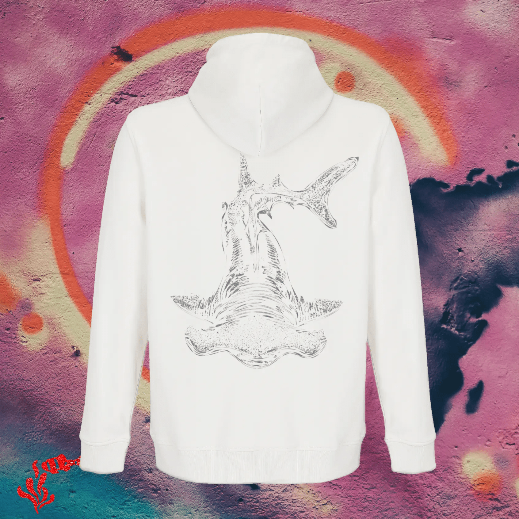 Sudadera Blanca Con Capucha - DeepDreams