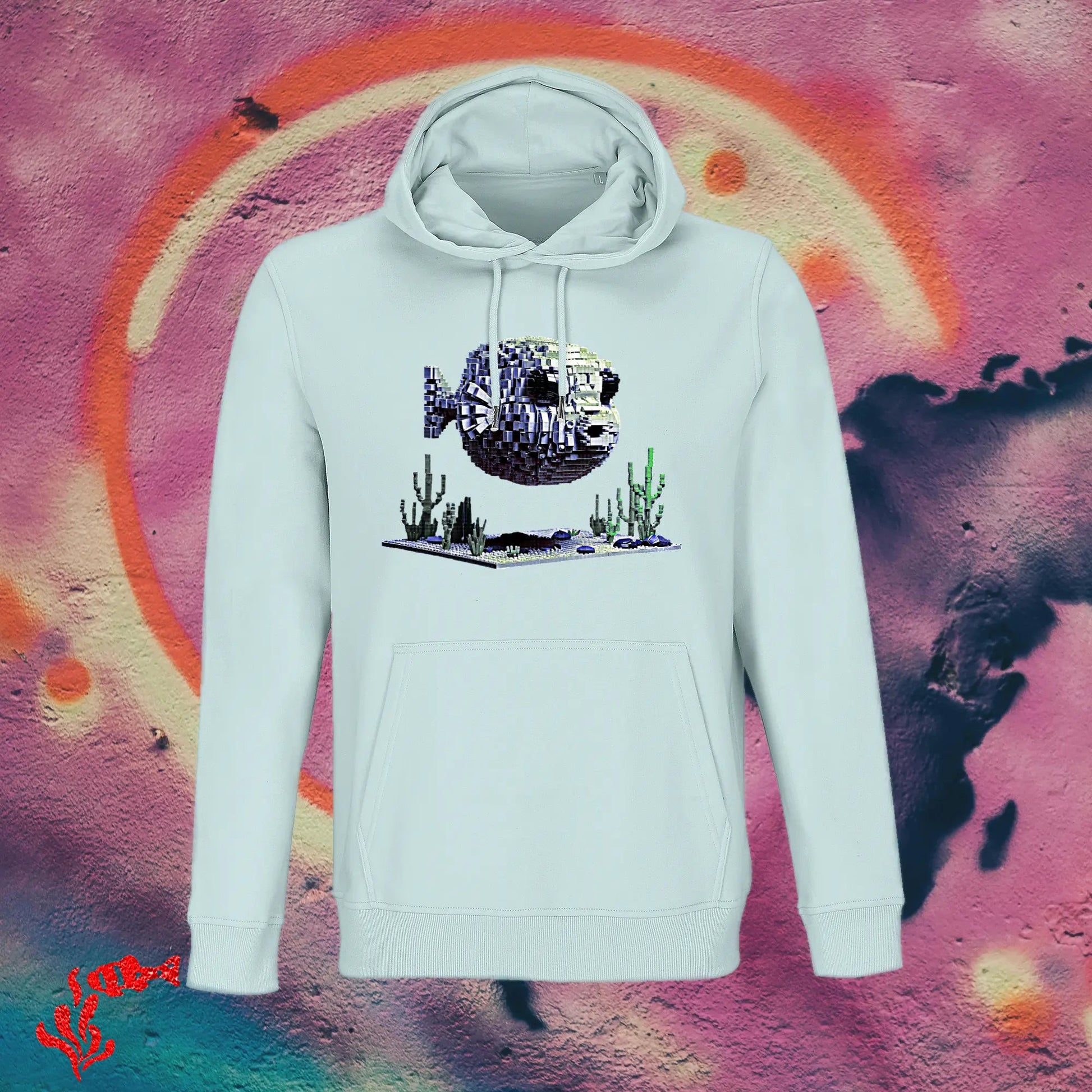 Sudadera con capucha Unisex Pez Globo - DeepDreams