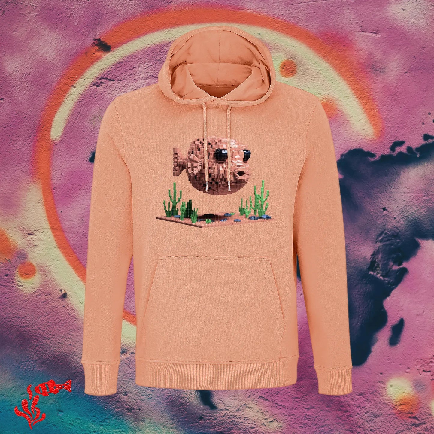 Sudadera con capucha Unisex Pez Globo - DeepDreams