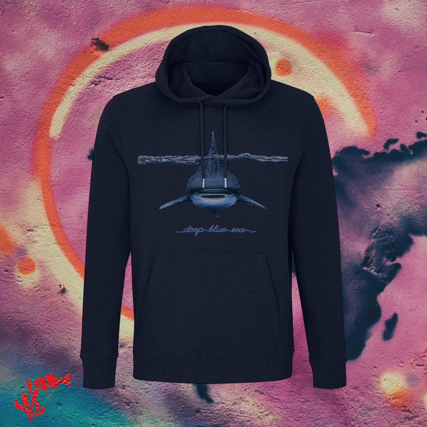 Sudadera con capucha Unisex Tiburón Ballena - DeepDreams