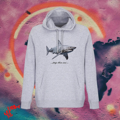 Sudadera con capucha Unisex Tiburón Blanco - DeepDreams