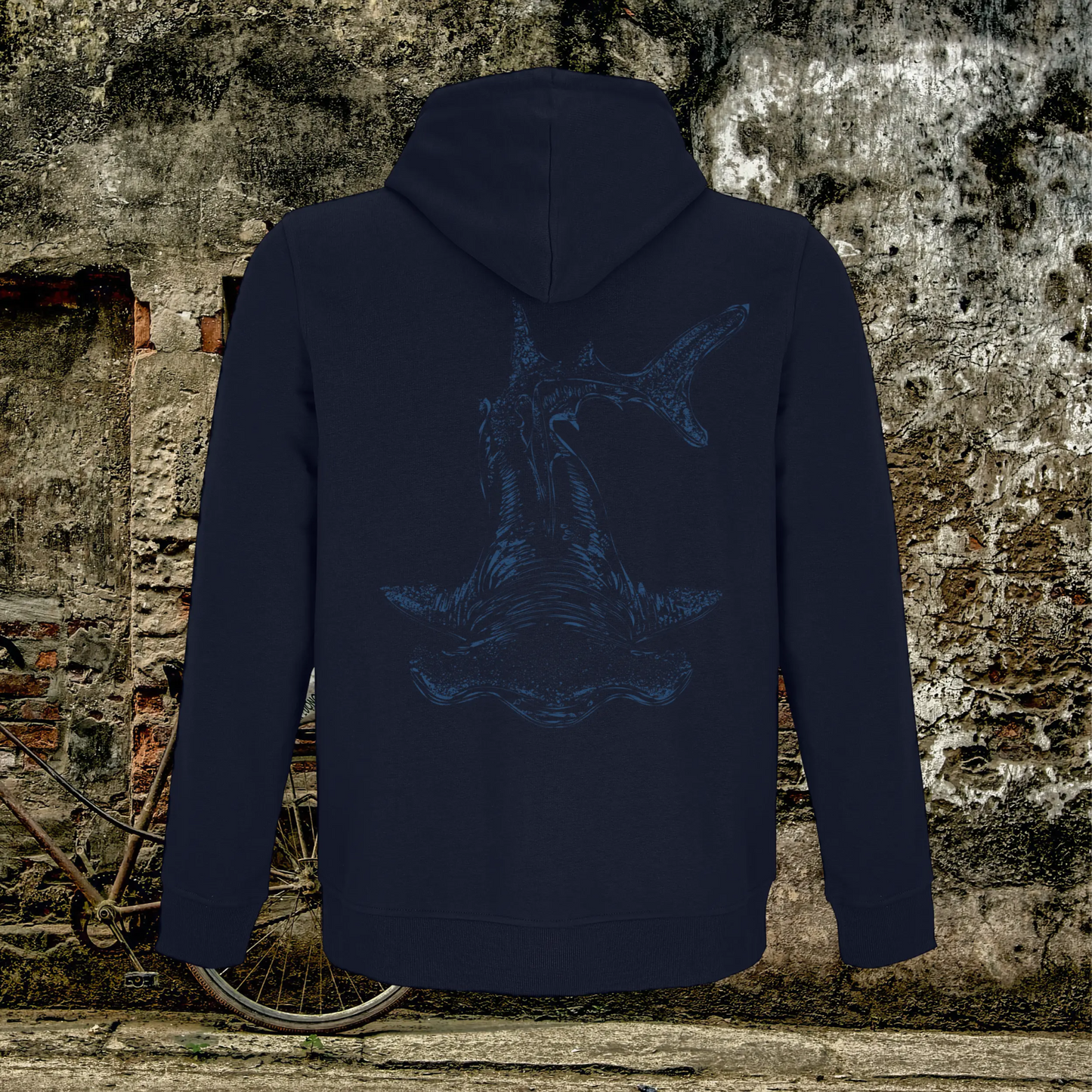 Sudadera con Cremallera Unisex Tiburón Martillo - DeepDreams