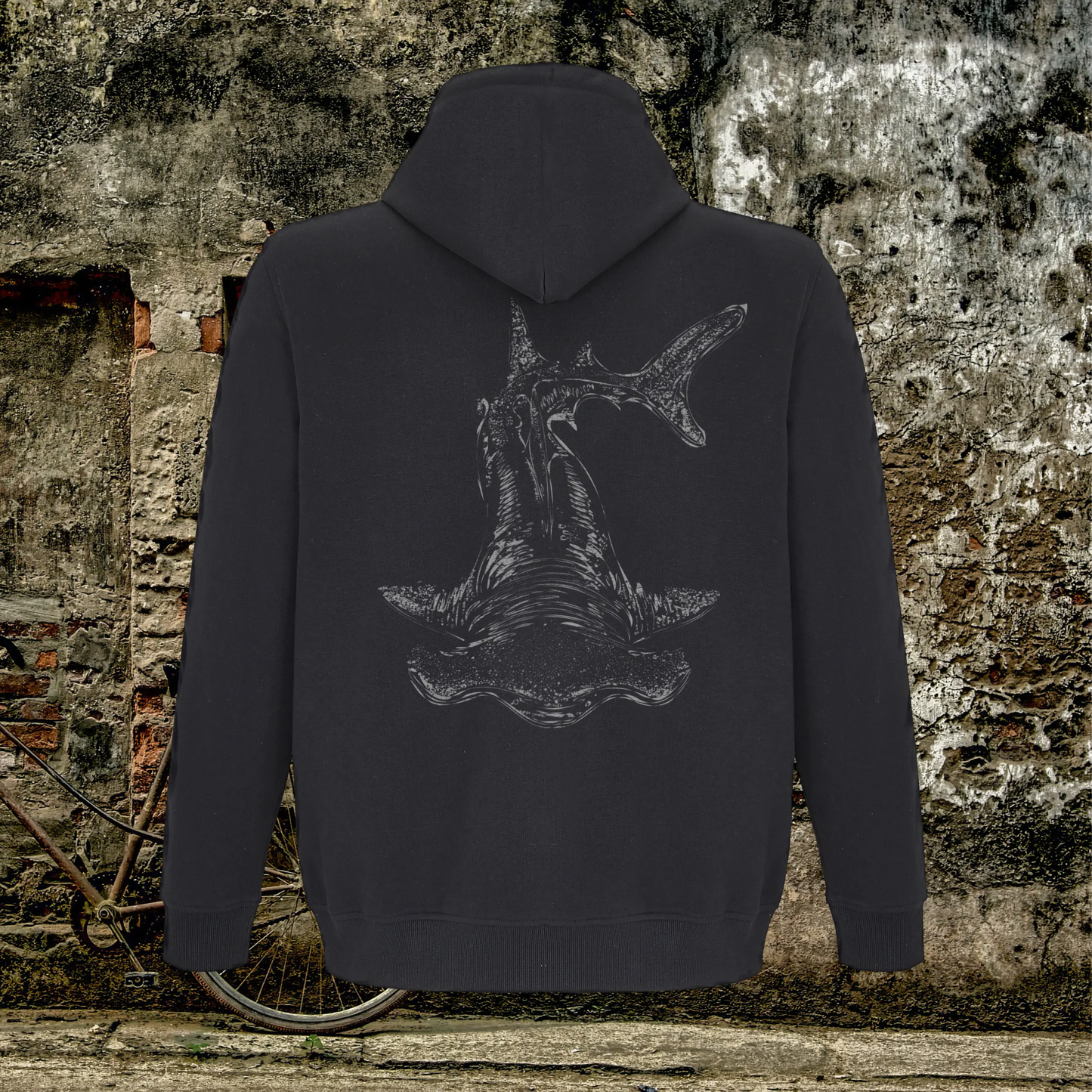 Sudadera con Cremallera Unisex Tiburón Martillo - DeepDreams